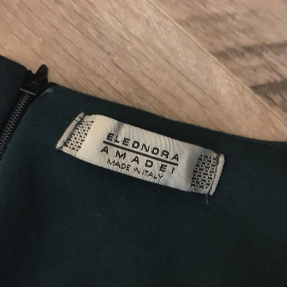 Made in Italy 3/4 Sleeve Plaid Colourblock Shift Dress - Picture 16 of 16